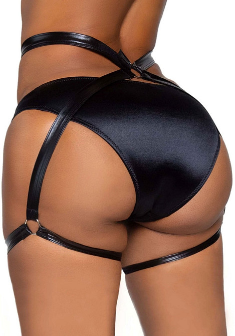 Пояс для панчіх сексуальний з гартерами Leg Avenue Money Maker, чорний, One Size Sex Aura Київ - фото 3