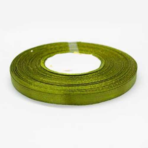 Стрічка атласна 12 мм гірчична 23 м Київ - фото 1