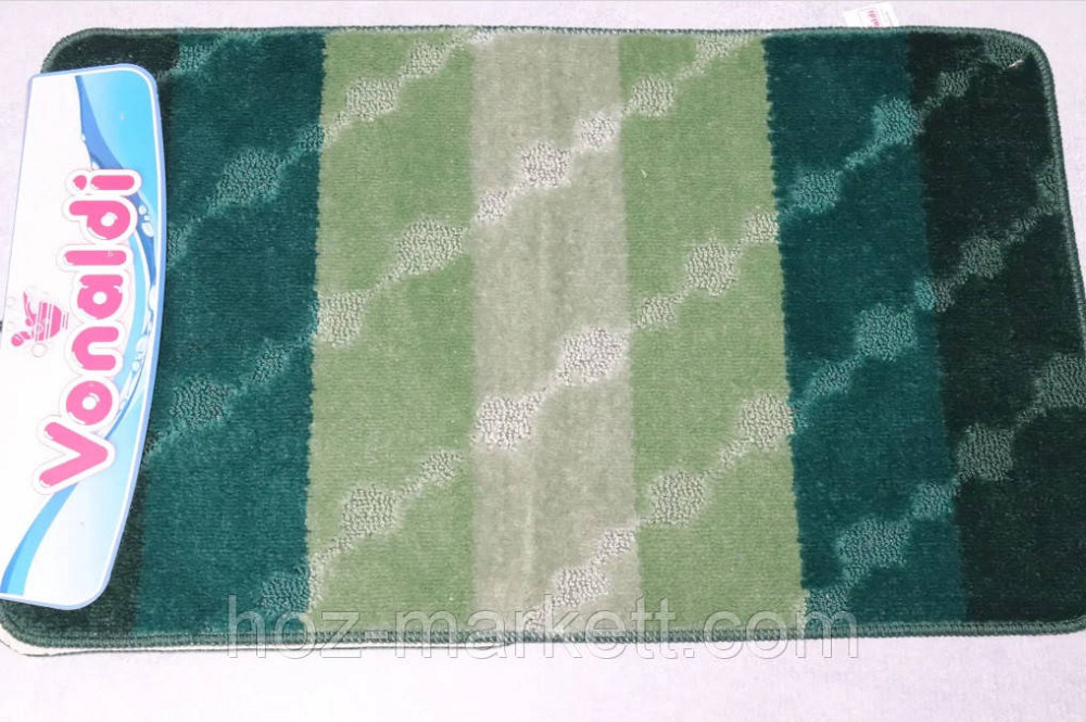 Коврики в ванную и туалет зеленые производства Турция 80 х 50 см и 50 х 40 см Харьков - изображение 1