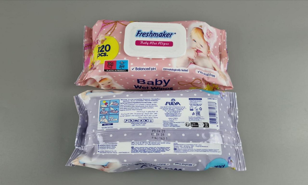 Волога серветка 120 шт. "Freshmaker" клапан (1 пачка) Харків - фото 5