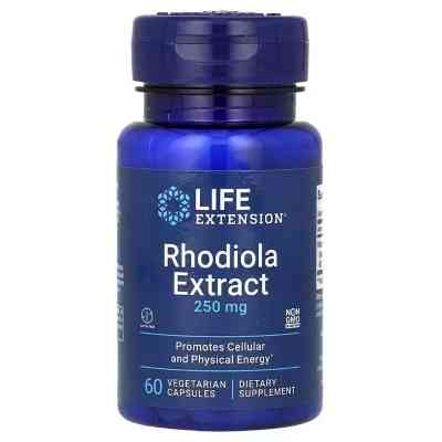 Витаминно-минеральный комплекс Life Extension Родиола, 250 мг, Rhodiola Extract, 60 вегетарианских капсул (LEX-88906) Винница