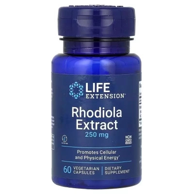 Вітамінно-мінеральний комплекс Life Extension Родіола, 250 мг, Rhodiola Extract, 60 вегетаріанських капсул (LEX-88906) Вінниця - фото 1