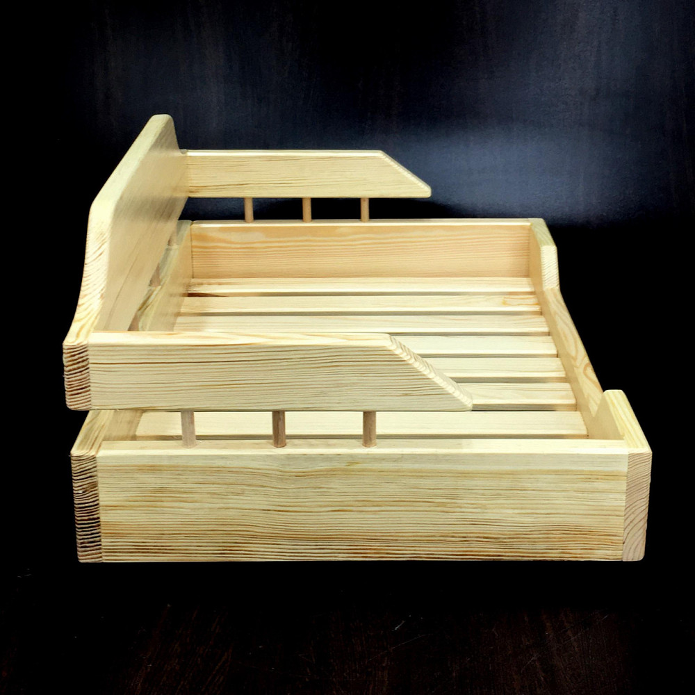 Лежак деревянный для собаки 