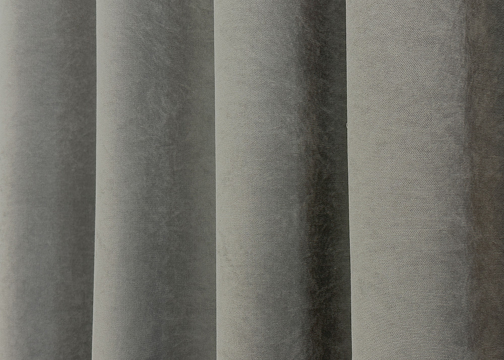 Комплект готових штор VR-Textil Мікровелюр Petek YL № 1702ш Сірий 150х270 см 2 шт (33-0979) Київ - фото 7