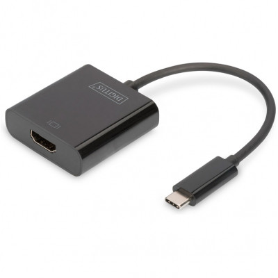 Перехідник USB-C to HDMI UHD 4K, M/F, 0.15 m Digitus (DA-70852) Вінниця - фото 1