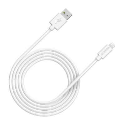 Дата кабель USB 2.0 AM to Lightning 1.0m MFI white Canyon (CNS-MFIC12W) Вінниця