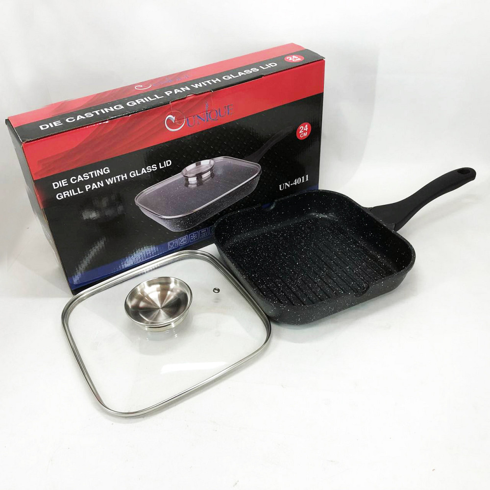 Сковорода для індукційного приготування Unique UN-4011 24см, Сковорода для любителів готувати GN-95 Львів - фото 3