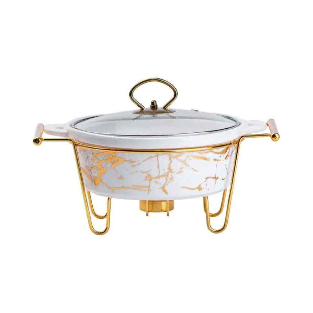 Марміт порцелянаовий круглий 1 літр із підігрівом HP1037 Київ - фото 1