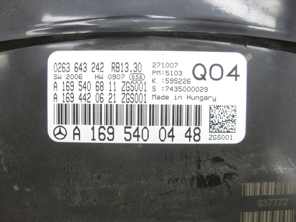 Mercedes-Benz  A1695400448 Щиток - панель приладів для бензинових авто у км B-class W245 Одеса - фото 5