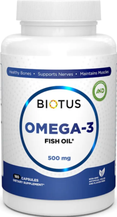 Омега-3 исландский рыбий жир Biotus Omega-3 Fish Oil 180 капс Киев