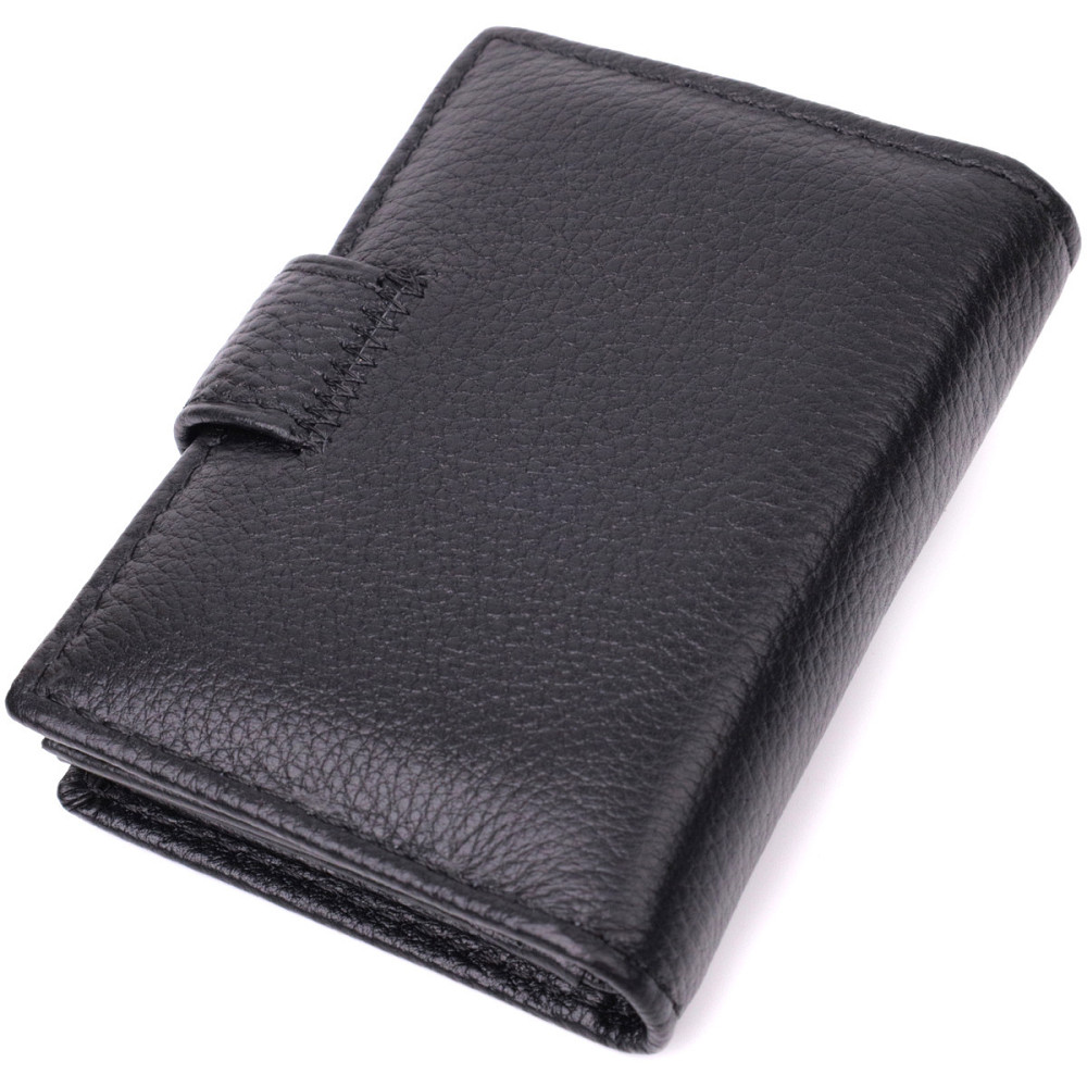 Жіноча шкіряна візитниця чорна (ST Leather) Київ - фото 13
