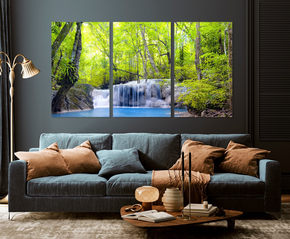 Модульна картина у вітальню/ спальню  Водоспад  ART-241_3A 100х150 см Київ - фото 3
