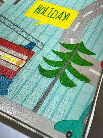 Термокилимок двосторонній Транспорт K6601-1, 120х180 см Вінниця