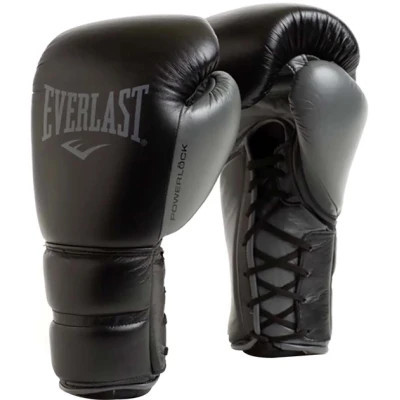 Боксерские перчатки Everlast Powerlock 2 Pro Lace 896910-70-312 чорний 12 oz (009283609115) Винница - изображение 1