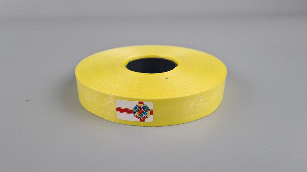 Лента полипропиленовая для воздушных шаров и подарков 2 см х 100 ярдов желтая  (1 пачка) Харьков - изображение 2