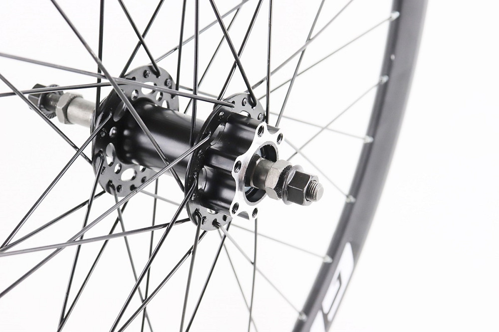 Колесо 27,5" заднє Disk-brake, обід та втулка 14Gx36H алюмінієві, під вільнобіг, кріпл. гайка, "GRAVITY" Київ - фото 4