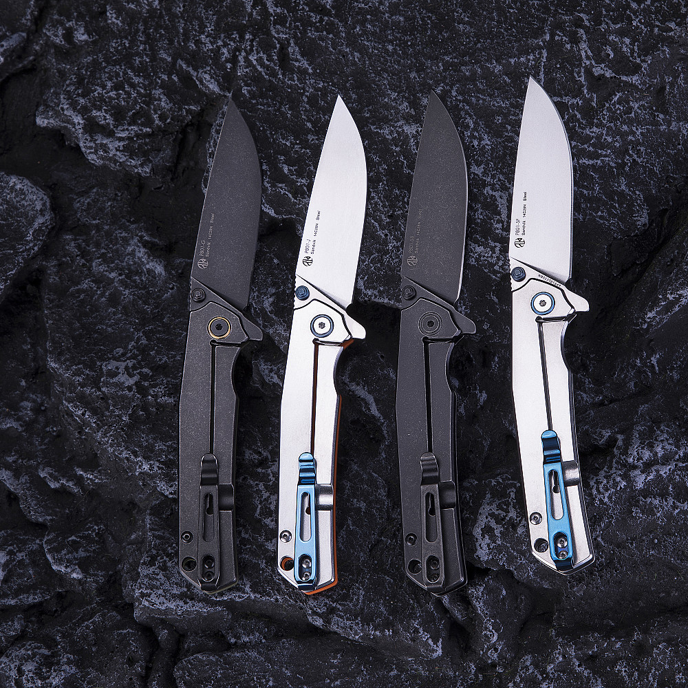 Ніж складаний туристичний Ruike P801-G, (8.6 см) 14C28N / G10 оливковий Киев - изображение 14