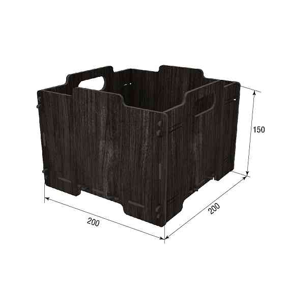 Коробка EKOSTAR з фанери 200x200x150 венге Київ