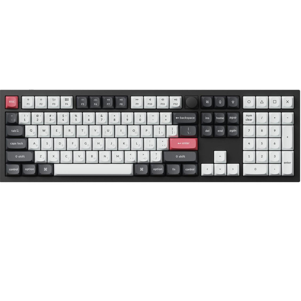 Клавіатура бездротова Keychron Q6 HE Magnetic Switch Black RGB (Q6H-M1-UA) ( 20028 ) Харьков - изображение 1
