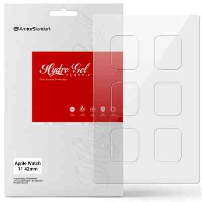 Пленка защитная Armorstandart hydrogel Apple Watch 11 42mm 6 pcs (ARM88733) Винница