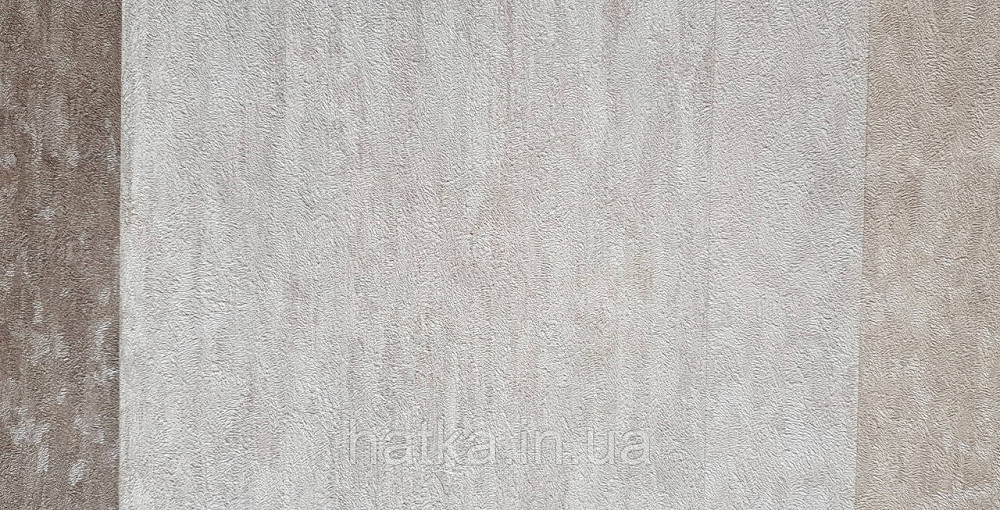 Шпалери вінілові на флізеліні Pera метрові під штукатурку структурні оксамит бежеві Київ - фото 3