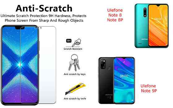 Защитное стекло NeoGlass для Ulefone Note 8, Note 8P, Note 9P – ультрапрозрачное и устойчивое Киев