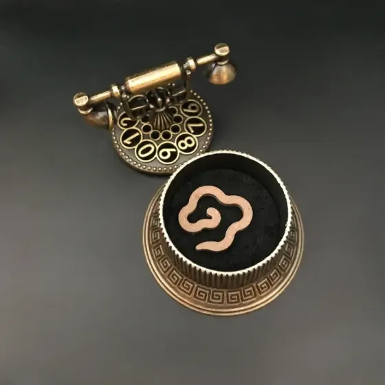 Металевий тримач для пахощів «Антикварний телефон» – для конусів та хмаринок Київ