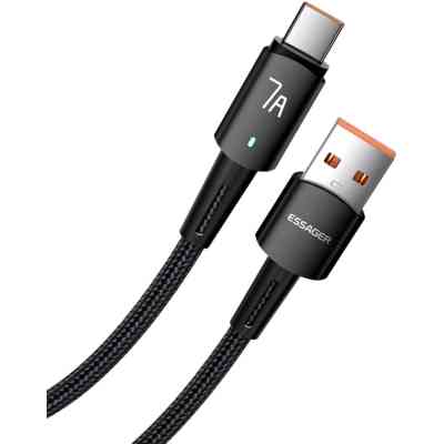 Дата кабель USB 2.0 AM to USB-C 3.0m 100W black Essager (EXC7A-CGC01-P) Вінниця