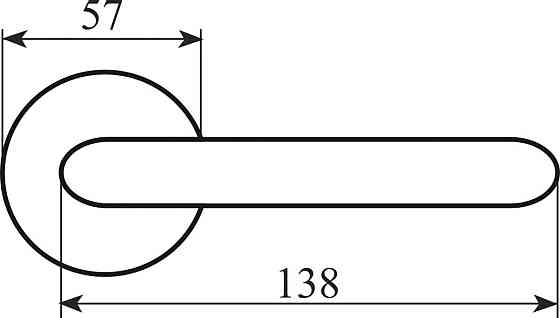 Ручка Fimet 148-269 F01 Lady пол латунь/слон.Кость/золот. полоска R ф/з Киев
