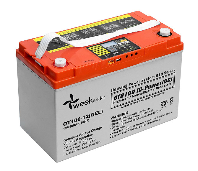 Гелевый Аккумулятор Weekender 100Ah 12V C Дисплеем Днепр - изображение 3