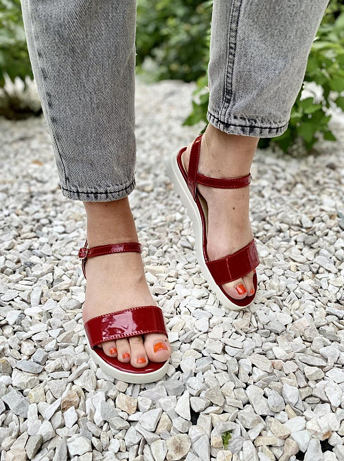 Mermaid Босоніжки жіночі 801 бордові (літо, лак натуральний) (947) 37р.40р. Коломыя - изображение 9