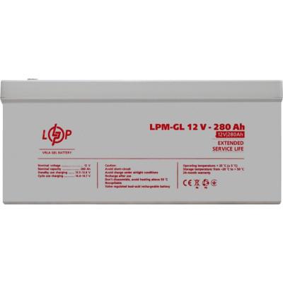Батарея к ИБП LogicPower LPM-GL 12V - 280Ah (13185) Винница - изображение 2