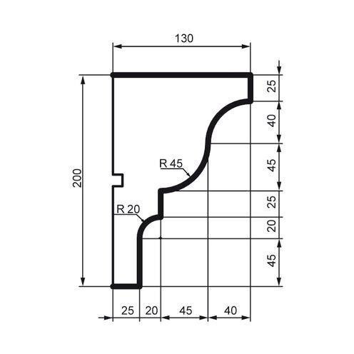 Карниз фасадный Prestige Decor KC 118 Днепр - изображение 2