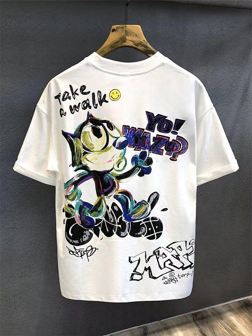 Футболка чоловіча с принтом  48 Біла 2664093584 Дніпро - фото 1