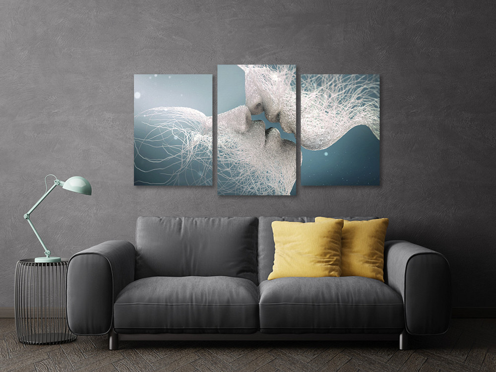 Модульная картина в гостиную / спальню Поцілунок    Art-586_3 70x130 см Киев - изображение 3