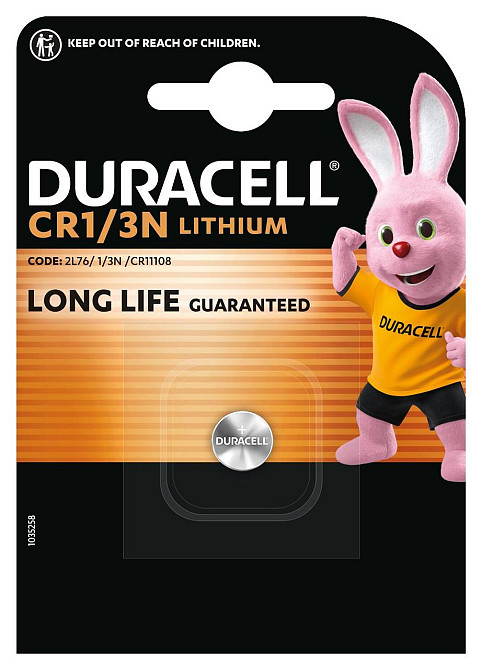 Специальная литиевая батарейка Duracell 1/3N 3V, (2L76 / CR1 / 3N / CR11108), 1 шт в упаковке (7091713) Киев - изображение 1