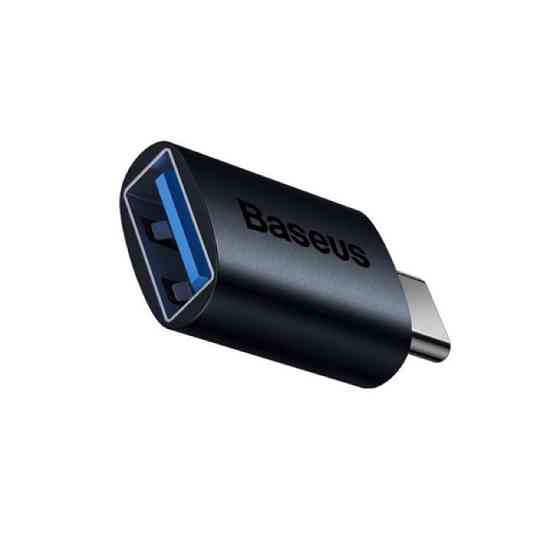 Адаптер переходник Baseus Ingenuity Series Mini OTG Adaptor Type-C - USB-A 3.1, цвет голубой ZJJQ000003 Одесса