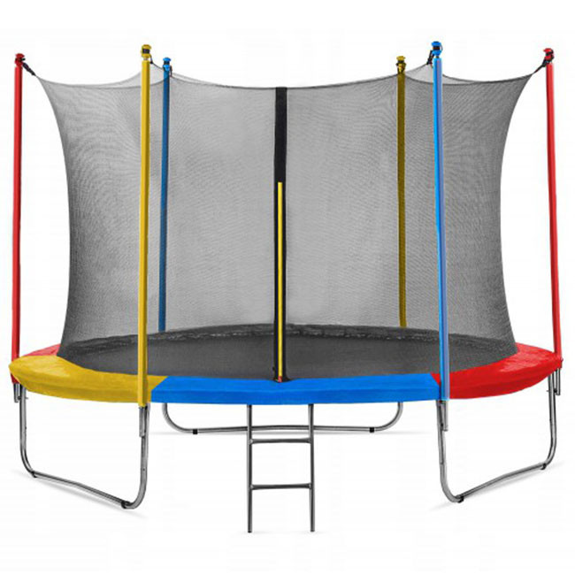 Батут 305 см Just Fun з внутрішньої сіткою та драбинкою Різні кольори Київ - фото 2