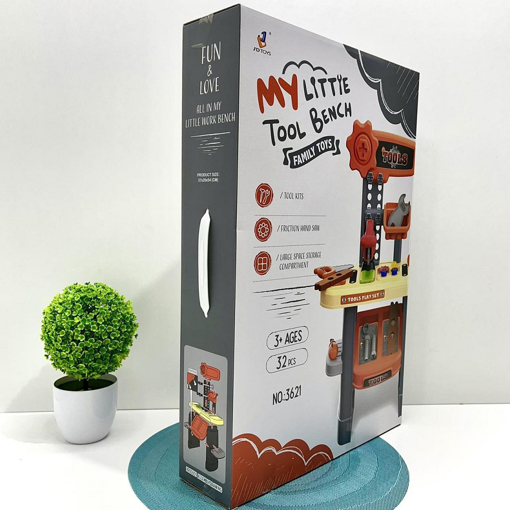 Дитячий набір інструментів для хлопчика стіл з інструментами 36 предметів (3621) Чернігів - фото 10