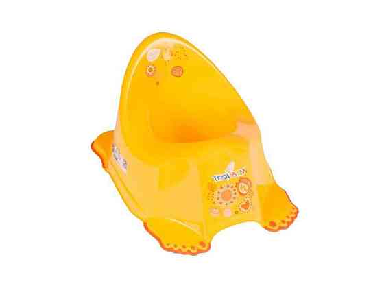 Горшок детский желтый Фольк без музыки (FL-001-113, yellow) ТМ TEGA Киев