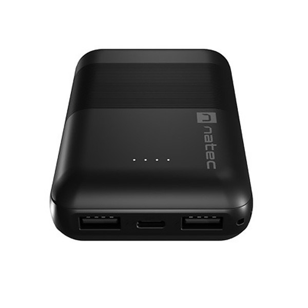 УМБ Natec 10000mah Trevi Compact 2x USB-A + 1x USB -C Black чорна (NPB-1941) Киев - изображение 5