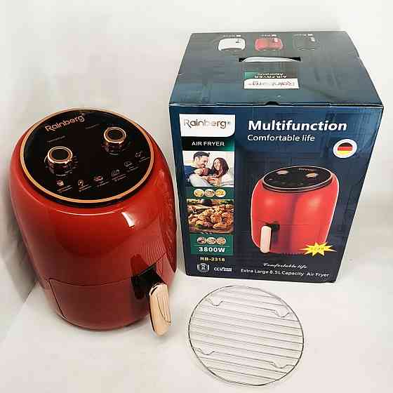 Фритюрниця для домашніх страв Rainberg, Сенсорна побутова аерофритюрниця, Безмасляний фритюр VW-73 Львів