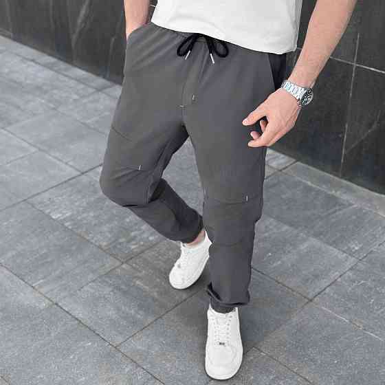 Чоловічі штани джогери з кишенями темно-сірі Pobedov Vershyna Київ