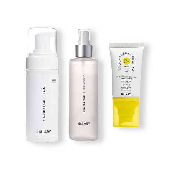 Сонцезахисний BB-крем SPF30+ Nude + Очищувальний набір за нормальною шкірою Київ