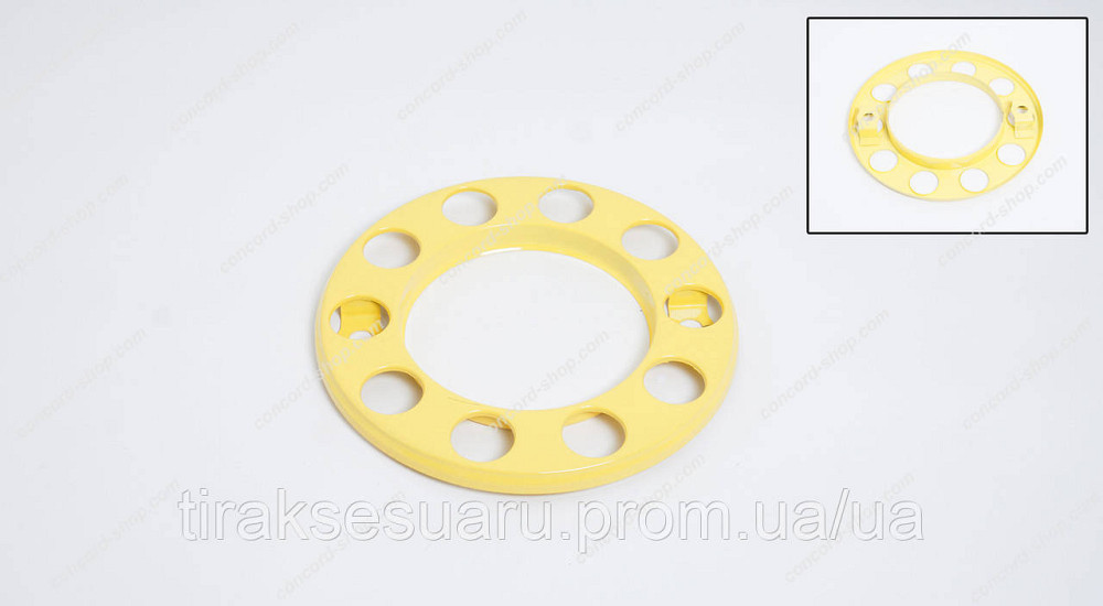 Ковпак колеса передній 22,5 корона. жовтий метал Ковпак колеса корона передній жовтий 22.5 (метал) Луцьк - фото 1