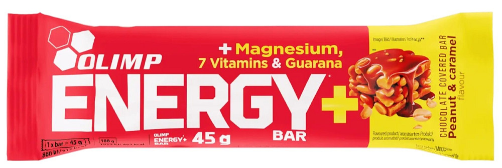 Батончик Olimp Energy+ bar (орех-карамель) 45 g Луцк - изображение 1