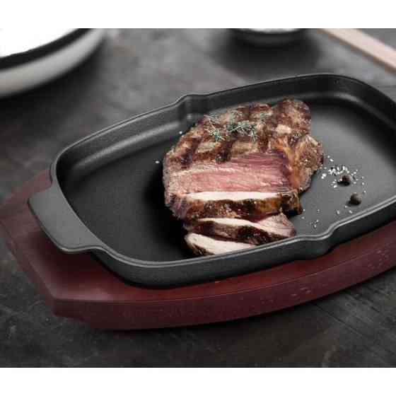 Чугунная сковорода со съемной ручкой и подставкой 33,5х21 см GRILLI 777201 Код: 012734 Ровно