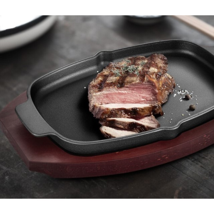 Чавунна сковорода зі знімною ручкою і підставкою 33,5х21 см GRILLI 777201 Код: 012734 Рівне - фото 6