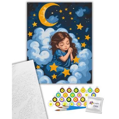 Картина по номерам ArtCraft Спляче янголятко 40х50 см (15589-AC) Вінниця - фото 1