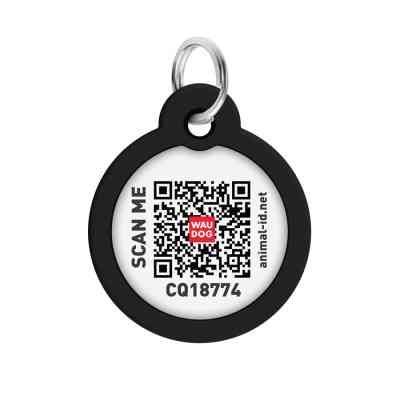 Адресник для тварин WAUDOG Smart ID з QR паспортом "Леопард", коло 30 мм (230-4066) Вінниця